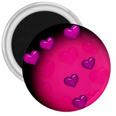 Background Heart Valentine S Day 3  Magnets by BangZart