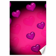 Background Heart Valentine S Day Canvas 20  X 30   by BangZart