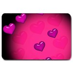 Background Heart Valentine S Day Large Doormat  30 x20  Door Mat