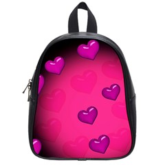 Background Heart Valentine S Day School Bags (small)  by BangZart