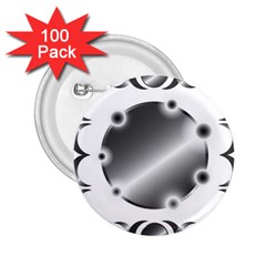 Metal Circle Background Ring 2 25  Buttons (100 Pack)  by BangZart