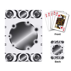 Metal Circle Background Ring Playing Card by BangZart