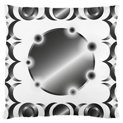 Metal Circle Background Ring Large Cushion Case (two Sides) by BangZart