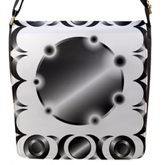 Metal Circle Background Ring Flap Messenger Bag (s) by BangZart