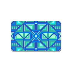 Grid Geometric Pattern Colorful Magnet (name Card) by BangZart