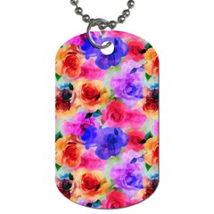 Floral Pattern Background Seamless Dog Tag (two Sides) by BangZart