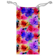 Floral Pattern Background Seamless Jewelry Bag by BangZart