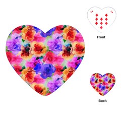 Floral Pattern Background Seamless Playing Cards (heart)  by BangZart