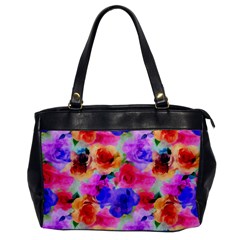 Floral Pattern Background Seamless Office Handbags by BangZart