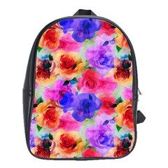 Floral Pattern Background Seamless School Bags (xl)  by BangZart