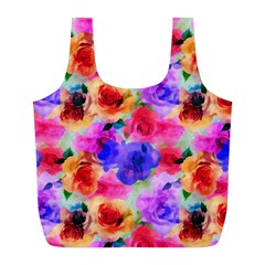 Floral Pattern Background Seamless Full Print Recycle Bags (l)  by BangZart