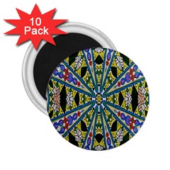 Kaleidoscope Background 2 25  Magnets (10 Pack)  by BangZart