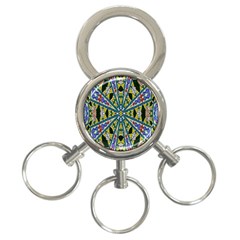 Kaleidoscope Background 3-ring Key Chains by BangZart