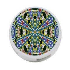 Kaleidoscope Background 4-port Usb Hub (two Sides)  by BangZart