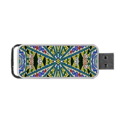 Kaleidoscope Background Portable Usb Flash (two Sides) by BangZart