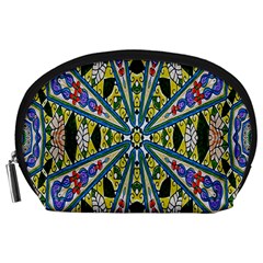 Kaleidoscope Background Accessory Pouches (large)  by BangZart