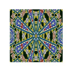 Kaleidoscope Background Small Satin Scarf (square) by BangZart