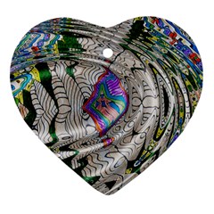 Water Ripple Design Background Wallpaper Of Water Ripples Applied To A Kaleidoscope Pattern Ornament (heart) by BangZart