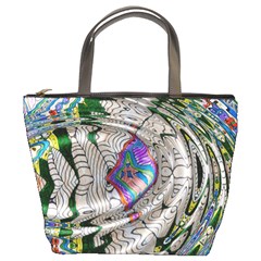 Water Ripple Design Background Wallpaper Of Water Ripples Applied To A Kaleidoscope Pattern Bucket Bags by BangZart