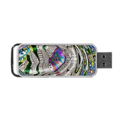 Water Ripple Design Background Wallpaper Of Water Ripples Applied To A Kaleidoscope Pattern Portable Usb Flash (one Side) by BangZart