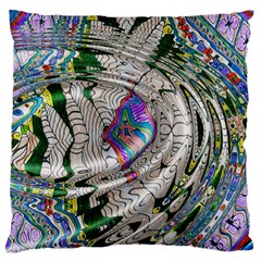 Water Ripple Design Background Wallpaper Of Water Ripples Applied To A Kaleidoscope Pattern Standard Flano Cushion Case (two Sides) by BangZart