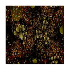 Wallpaper With Fractal Small Flowers Tile Coasters by BangZart