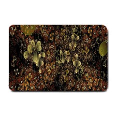 Wallpaper With Fractal Small Flowers Small Doormat 