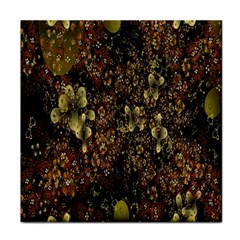 Wallpaper With Fractal Small Flowers Face Towel by BangZart