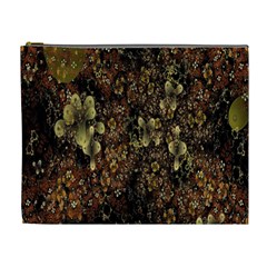 Wallpaper With Fractal Small Flowers Cosmetic Bag (xl) by BangZart