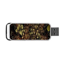 Wallpaper With Fractal Small Flowers Portable Usb Flash (one Side) by BangZart