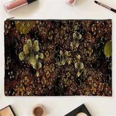 Wallpaper With Fractal Small Flowers Cosmetic Bag (xxxl)  by BangZart