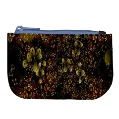 Wallpaper With Fractal Small Flowers Large Coin Purse