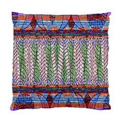 Nature Pattern Background Wallpaper Of Leaves And Flowers Abstract Style Standard Cushion Case (one Side) by BangZart