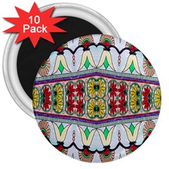 Kaleidoscope Background  Wallpaper 3  Magnets (10 Pack)  by BangZart