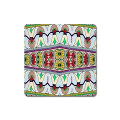 Kaleidoscope Background  Wallpaper Square Magnet by BangZart