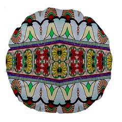 Kaleidoscope Background  Wallpaper Large 18  Premium Round Cushions by BangZart