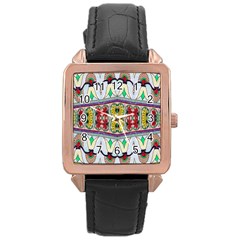 Kaleidoscope Background  Wallpaper Rose Gold Leather Watch  by BangZart