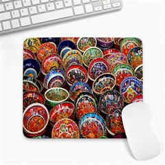 Colorful Oriental Bowls On Local Market In Turkey Large Mousepads by BangZart