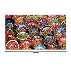 Colorful Oriental Bowls On Local Market In Turkey Business Card Holders by BangZart