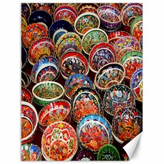 Colorful Oriental Bowls On Local Market In Turkey Canvas 12  X 16   by BangZart