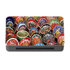 Colorful Oriental Bowls On Local Market In Turkey Memory Card Reader With Cf by BangZart