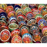 Colorful Oriental Bowls On Local Market In Turkey Deluxe Canvas 14  x 11  14  x 11  x 1.5  Stretched Canvas