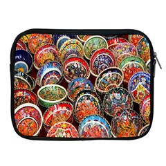 Colorful Oriental Bowls On Local Market In Turkey Apple Ipad 2/3/4 Zipper Cases by BangZart