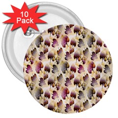 Random Leaves Pattern Background 3  Buttons (10 Pack)  by BangZart