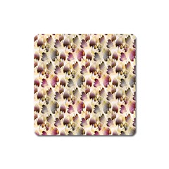 Random Leaves Pattern Background Square Magnet by BangZart