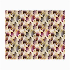 Random Leaves Pattern Background Small Glasses Cloth (2-side) by BangZart