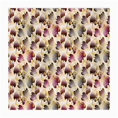 Random Leaves Pattern Background Medium Glasses Cloth (2-side) by BangZart