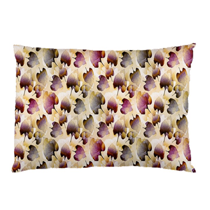 Random Leaves Pattern Background Pillow Case