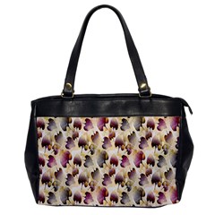 Random Leaves Pattern Background Office Handbags by BangZart