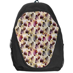 Random Leaves Pattern Background Backpack Bag by BangZart